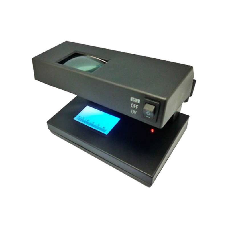 Detector de billetes falsos Opalux con luz UV 9w, sello de agua, lupa 220v  - Coolbox